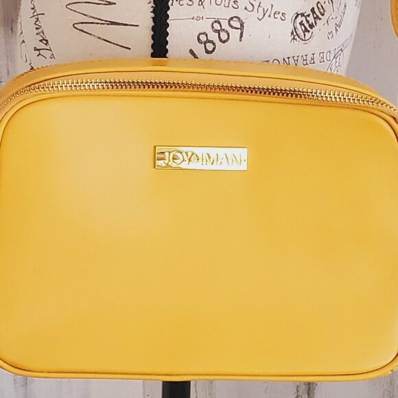 NWOT JOY & IMAN LEATHER DOUBLE ZIPPER CROSSBODY with RFID PROTECTION - Picture 2 of 8